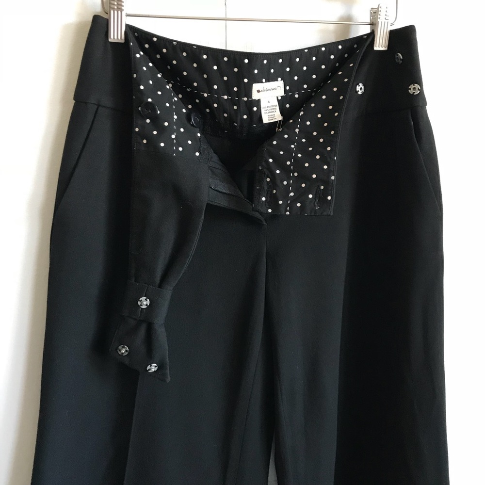 ANTHROPOLOGIE Wide Leg Black Slacks - Picture 8 of 8